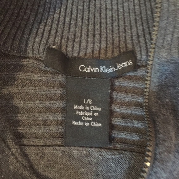 Calvin Klein Quarter Zip Sweater - Picture 11 of 12
